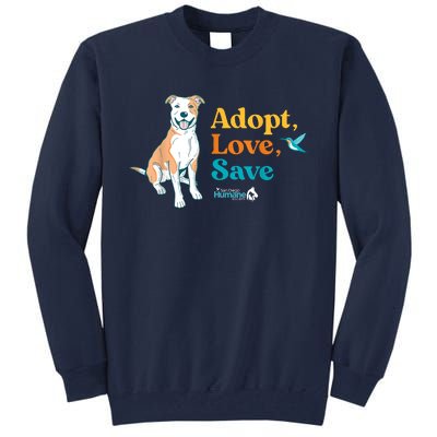 Adopt Love Repeat Rescue Dog Tall Sweatshirt