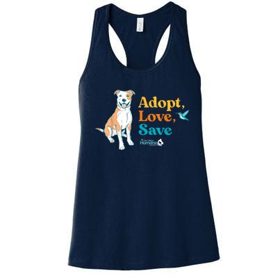 Adopt Love Repeat Rescue Dog Women's Racerback Tank