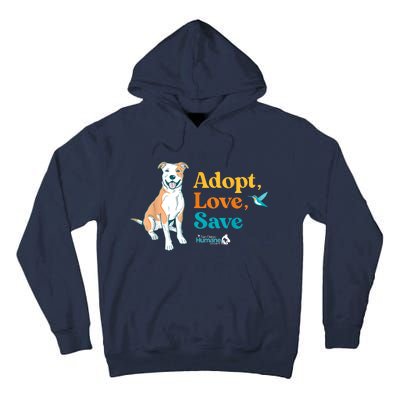 Adopt Love Repeat Rescue Dog Tall Hoodie