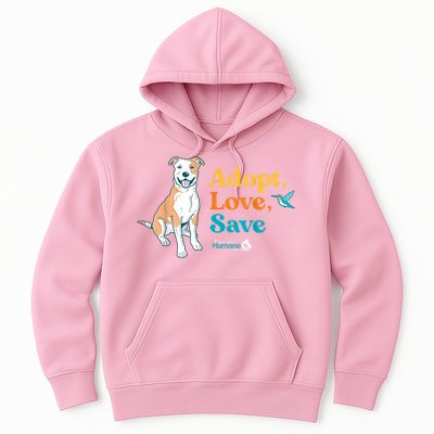 Adopt Love Repeat Rescue Dog Hoodie