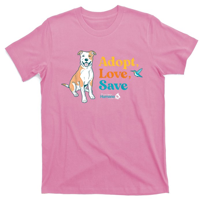 Adopt Love Repeat Rescue Dog T-Shirt