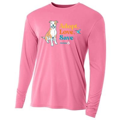 Adopt Love Repeat Rescue Dog Cooling Performance Long Sleeve Crew