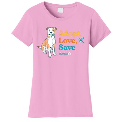 Adopt Love Repeat Rescue Dog Women's T-Shirt