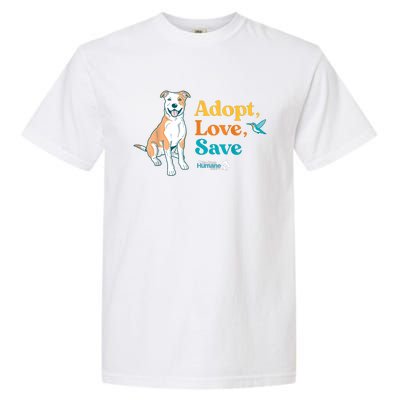 Adopt Love Repeat Rescue Dog Garment-Dyed Heavyweight T-Shirt