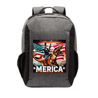 Abraham Lincoln Riding T Rex Merica Firing A Rifle Vector Backpack