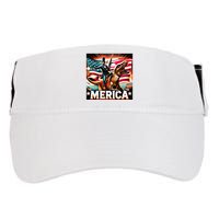 Abraham Lincoln Riding T Rex Merica Firing A Rifle Adult Drive Performance Visor