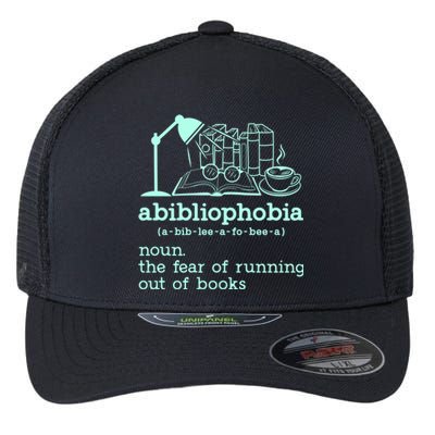 Abibliophobia Librarian Reader Bookish Bookworm Book Lover Gift Flexfit Unipanel Trucker Cap