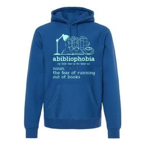 Abibliophobia Librarian Reader Bookish Bookworm Book Lover Gift Premium Hoodie