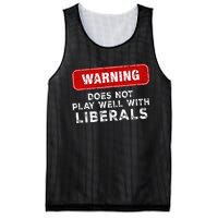 Anti Liberal Republican Does Not Play Well With Liberals Mesh Reversible Basketball Jersey Tank