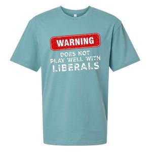 Anti Liberal Republican Does Not Play Well With Liberals Sueded Cloud Jersey T-Shirt