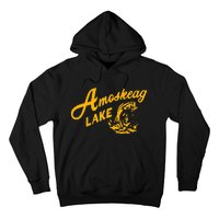 Amoskeag Lake Retro Fishing Funny Fishermans Hoodie