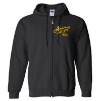 Amoskeag Lake Retro Fishing Funny Fishermans Full Zip Hoodie