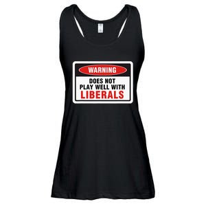 Anti Liberal Republican Does Not Play Well With Liberals Ladies Essential Flowy Tank