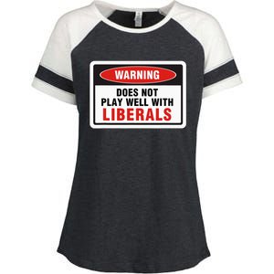 Anti Liberal Republican Does Not Play Well With Liberals Enza Ladies Jersey Colorblock Tee