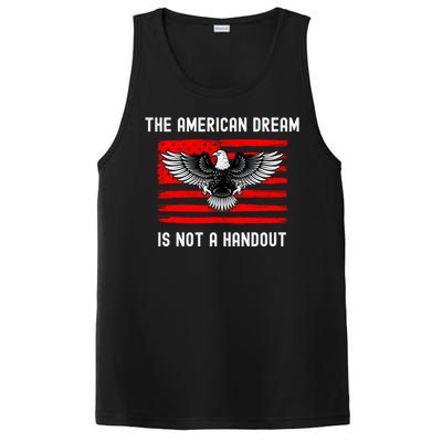 Anti Liberal Republican American Flag Patriotic Conservative Gift PosiCharge Competitor Tank