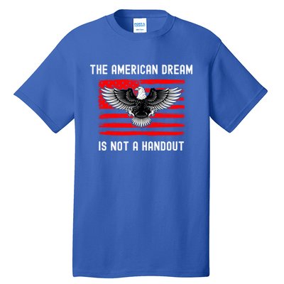 Anti Liberal Republican American Flag Patriotic Conservative Gift Tall T-Shirt