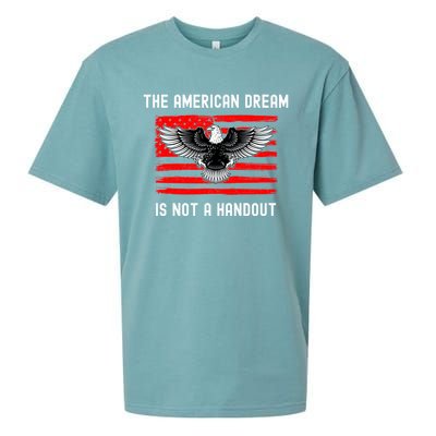 Anti Liberal Republican American Flag Patriotic Conservative Gift Sueded Cloud Jersey T-Shirt