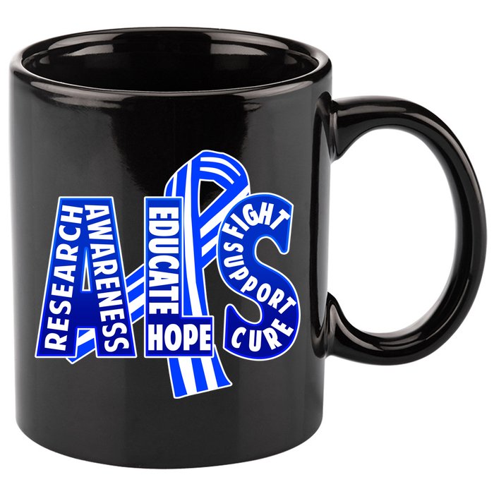 ALS Awareness 11oz C Handle Ceramic Mug