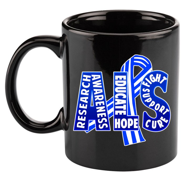 ALS Awareness 11oz C Handle Ceramic Mug