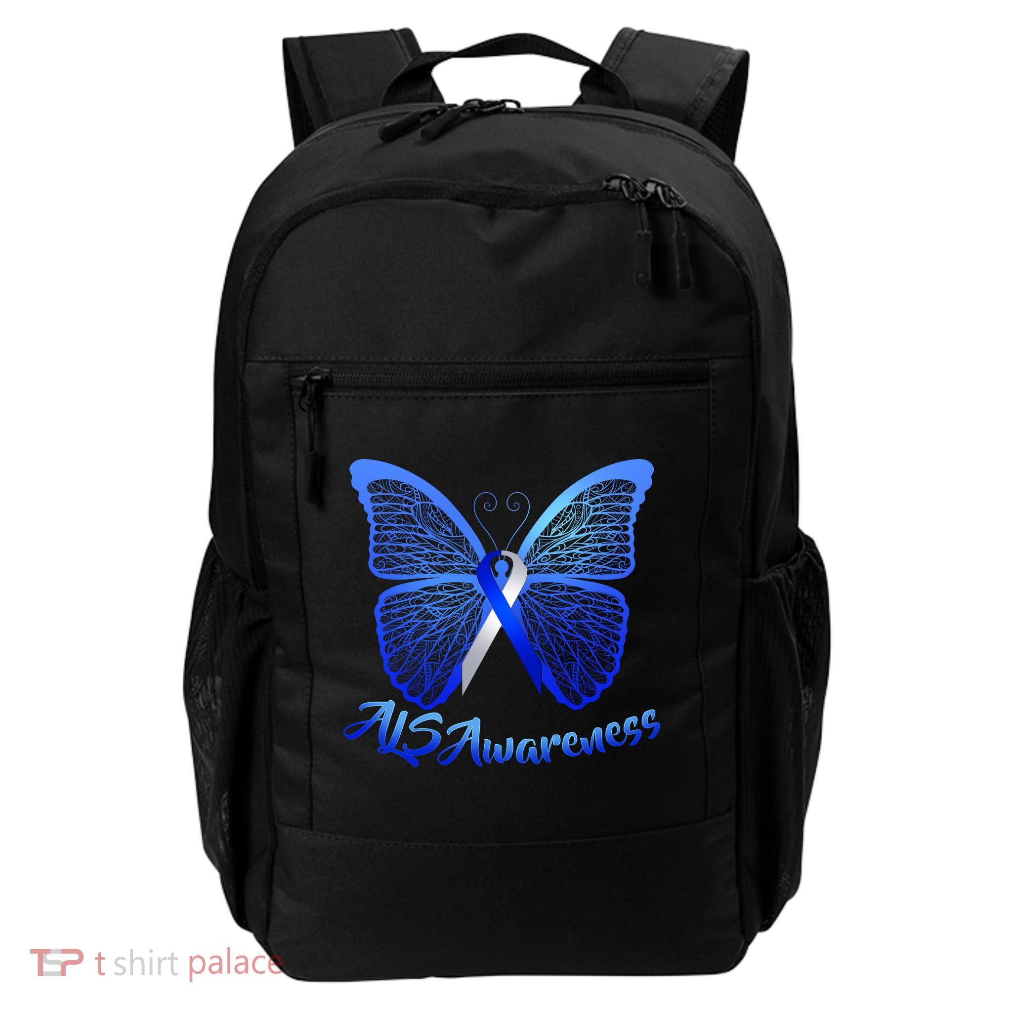 ALS Awareness Butterfly Backpack