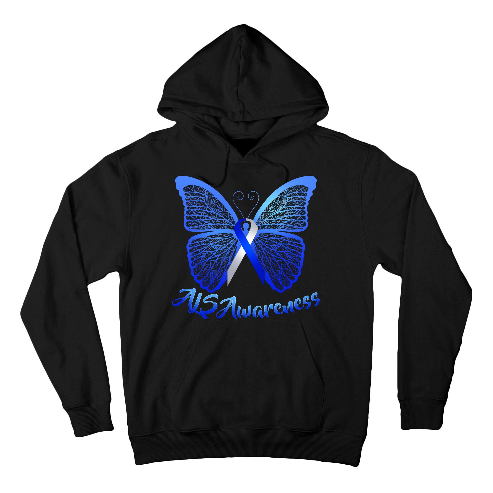 ALS Awareness Butterfly Tall Hoodie