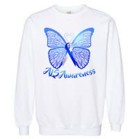 ALS Awareness Butterfly Garment-Dyed Sweatshirt