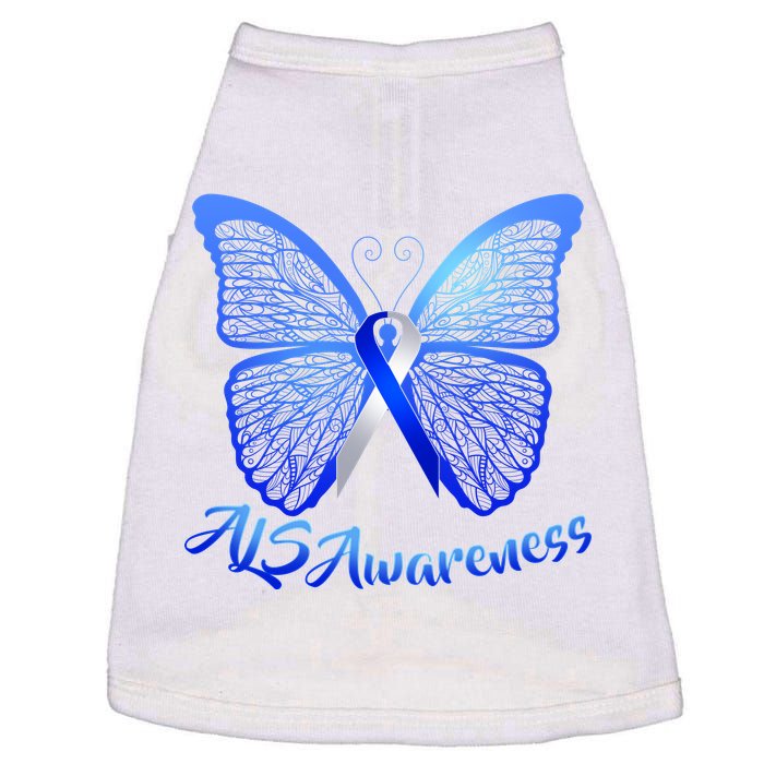 ALS Awareness Butterfly Doggie Tank