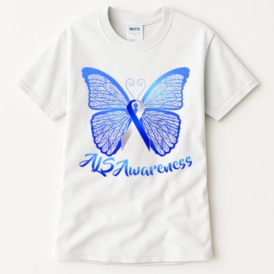 ALS Awareness Butterfly Tall T-Shirt