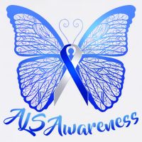 ALS Awareness Butterfly Button