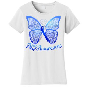 ALS Awareness Butterfly Women's T-Shirt