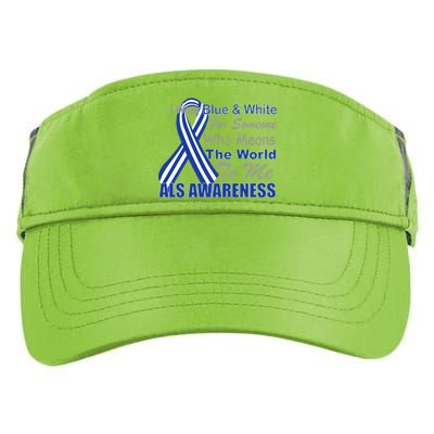 ALS Awareness Mean The World Adult Drive Performance Visor