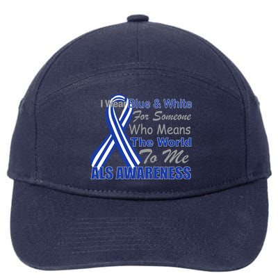 ALS Awareness Mean The World 7-Panel Snapback Hat