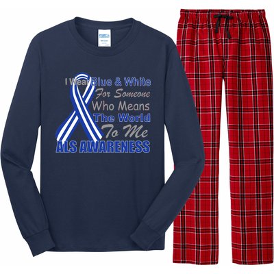 ALS Awareness Mean The World Long Sleeve Pajama Set