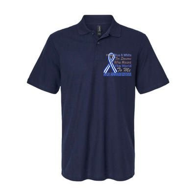 ALS Awareness Mean The World Softstyle Adult Sport Polo