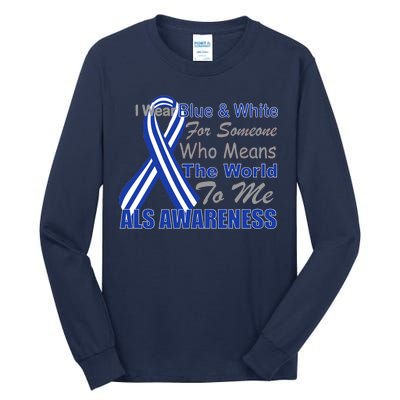 ALS Awareness Mean The World Tall Long Sleeve T-Shirt