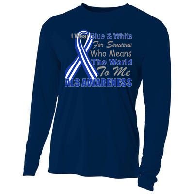 ALS Awareness Mean The World Cooling Performance Long Sleeve Crew