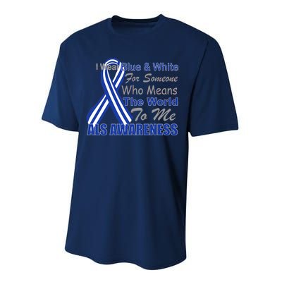 ALS Awareness Mean The World Performance Sprint T-Shirt