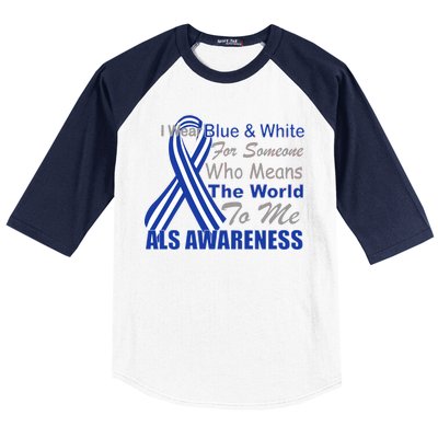 ALS Awareness Mean The World Baseball Sleeve Shirt