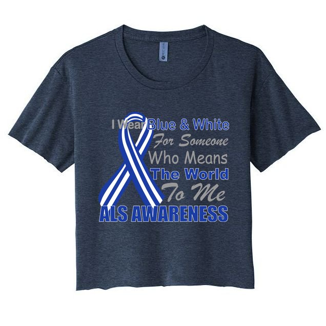 ALS Awareness Mean The World Crop Top