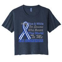 ALS Awareness Mean The World Women's Crop Top Tee