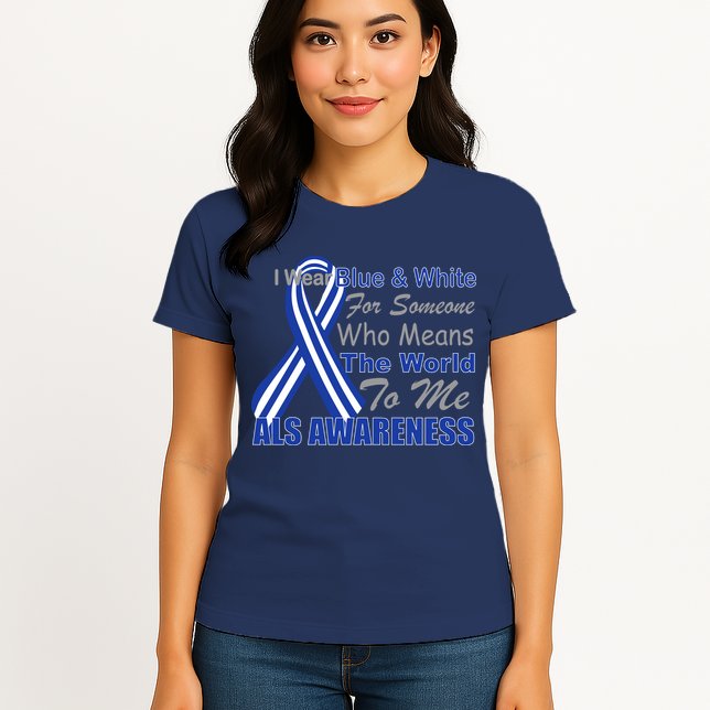 ALS Awareness Mean The World Womens T-Shirt
