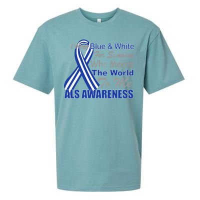 ALS Awareness Mean The World Sueded Cloud Jersey T-Shirt