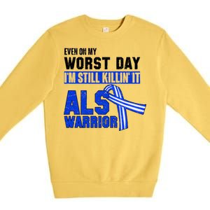 ALS Warrior Premium Crewneck Sweatshirt