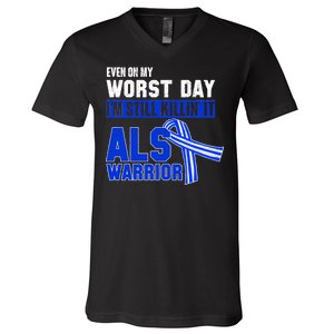 ALS Warrior V-Neck T-Shirt