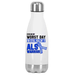 ALS Warrior Stainless Steel Insulated Water Bottle