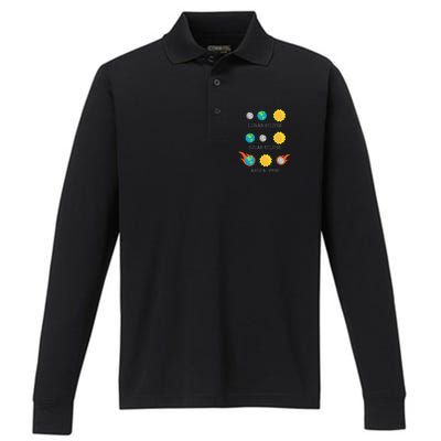 Apocalypse Lunar Solar Eclipse Space Performance Long Sleeve Polo