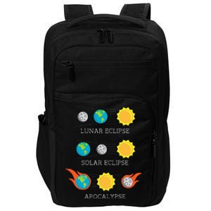 Apocalypse Lunar Solar Eclipse Space Impact Tech Backpack