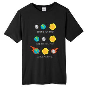 Apocalypse Lunar Solar Eclipse Space Tall Fusion ChromaSoft Performance T-Shirt