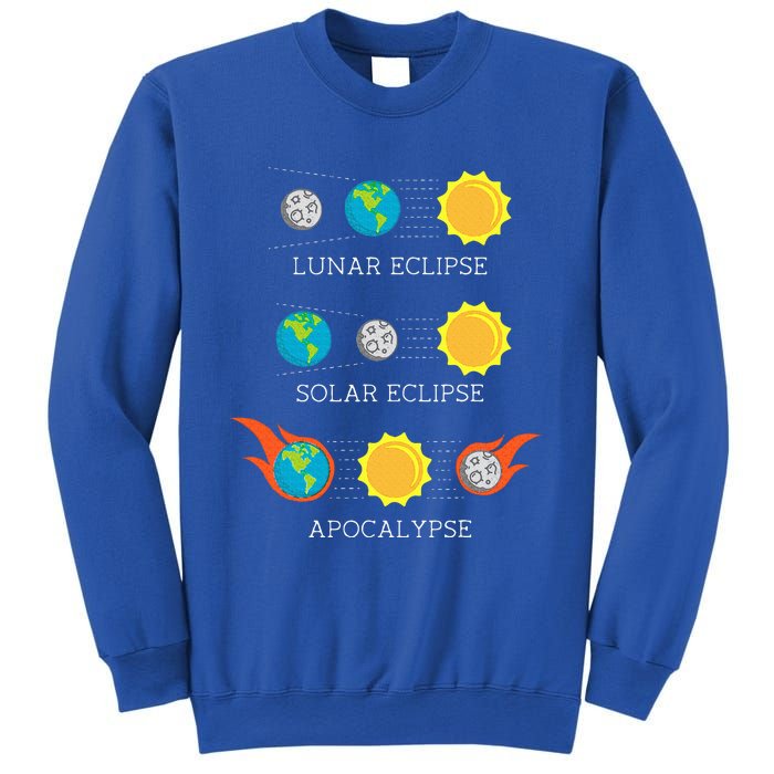 Apocalypse Lunar Solar Eclipse Space Sweatshirt