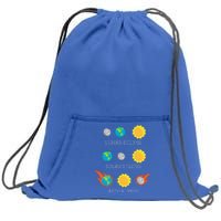 Apocalypse Lunar Solar Eclipse Space Sweatshirt Cinch Pack Bag